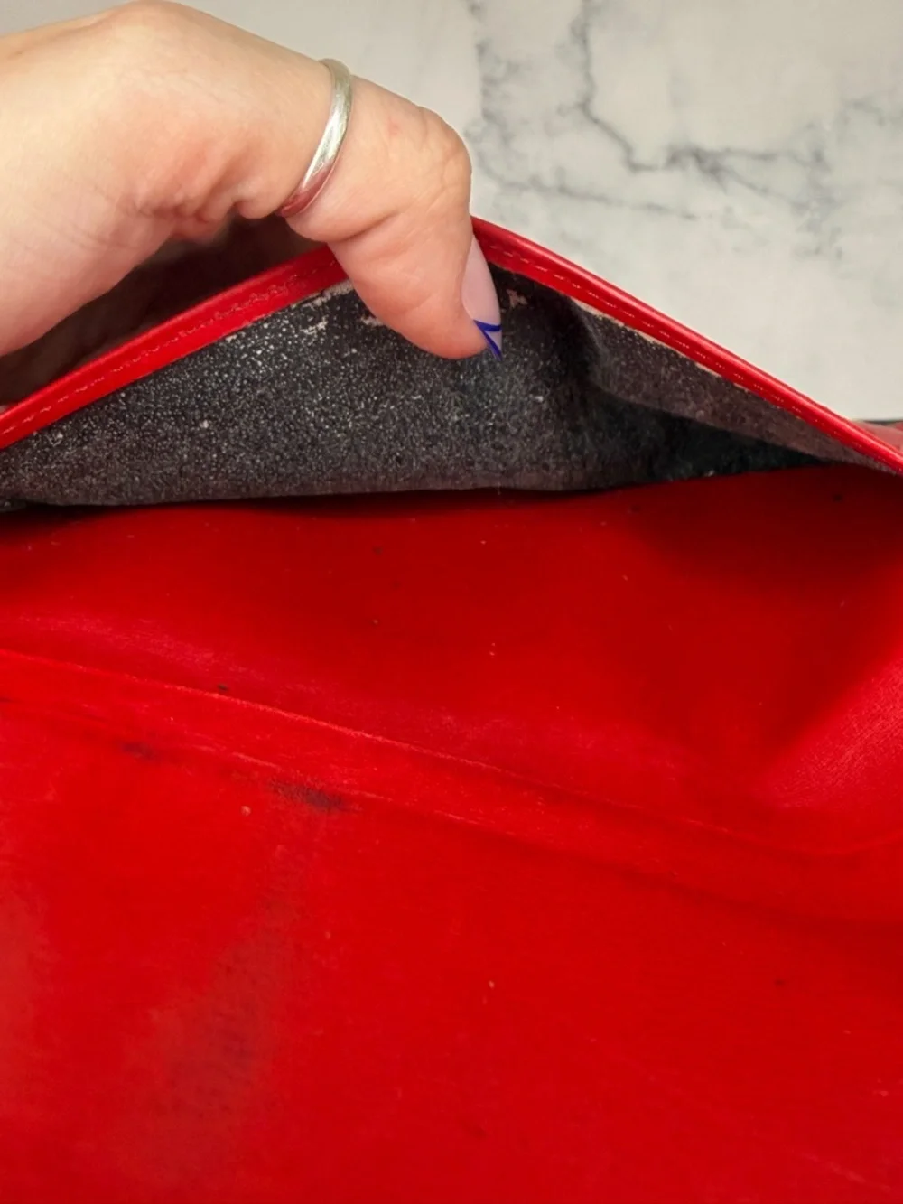 Louis Vuitton Epi Red Long Bifold Wallet | Vintage | Date Code: CA0964